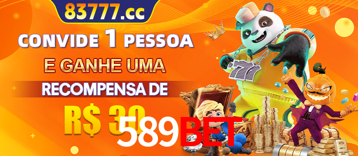 Banner institucional da 589BET sobre parceria de marcas e criação de uma marca de excelência, apresentando os mascotes de jogos populares como o Fortune Tiger.