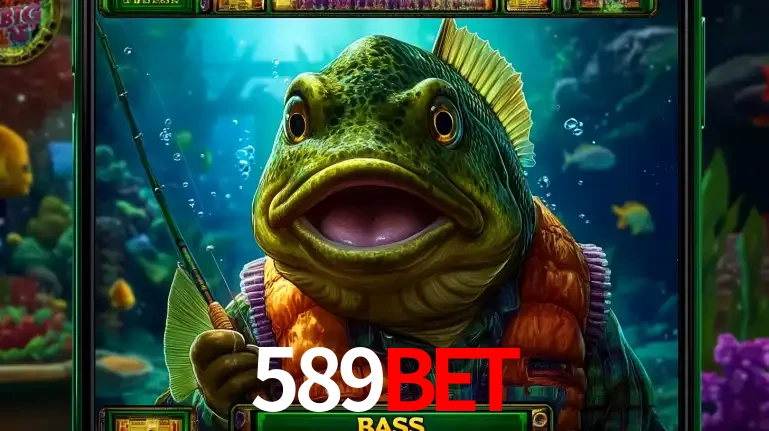 Personagem de peixe pescador do popular jogo de slot com tema de pescaria, uma das emocionantes opções de caça-níqueis para jogar e ganhar no cassino 589BET.